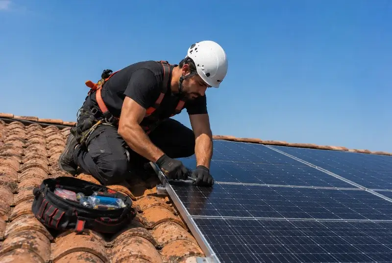 Maintenance et monitoring de panneaux solaires au Chay